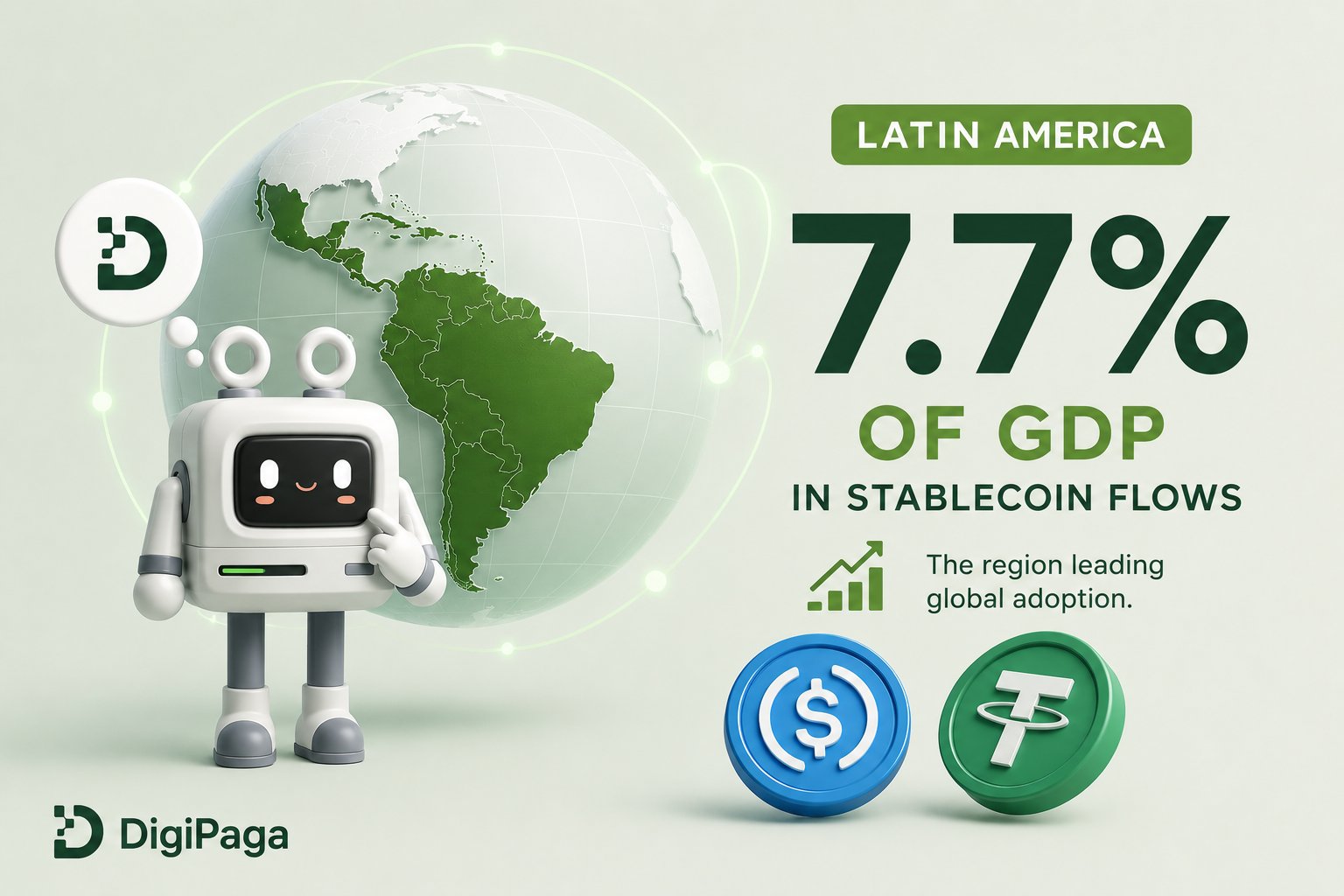 Latin America Leads the World: 7.7% of GDP in Stablecoin Flows
